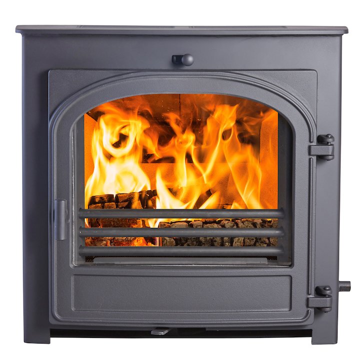 Hunter Telford 8 Multifuel Inset Stove - Black
