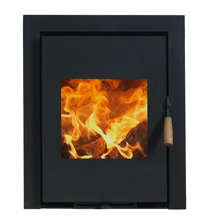 Burley Coppice Firecube Wood Inset Stove - Black