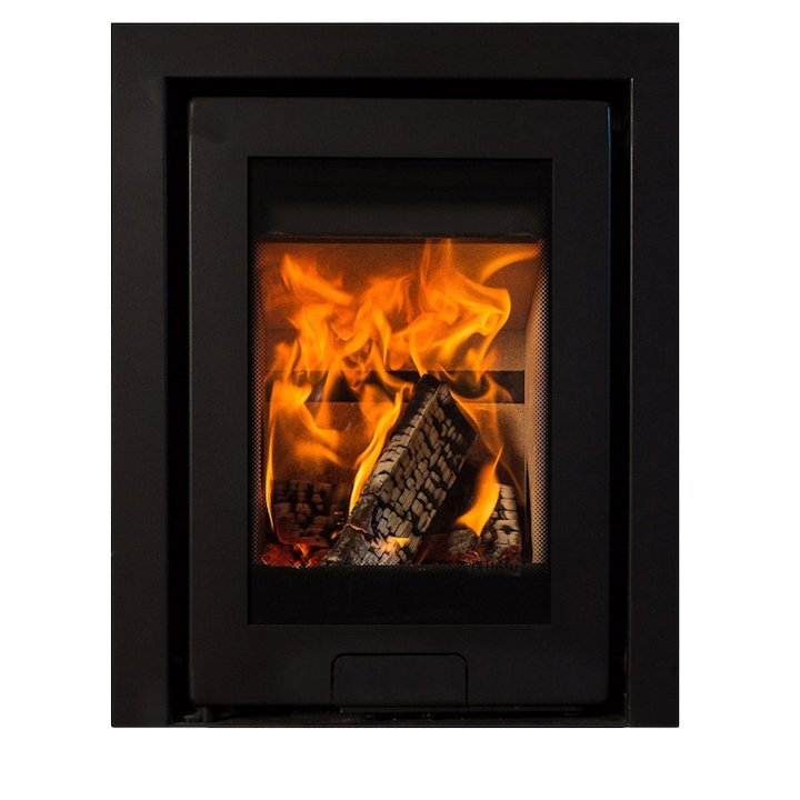 Di Lusso R4 Wood Cassette Fire Anthracite Three Sided Frame - Anthracite