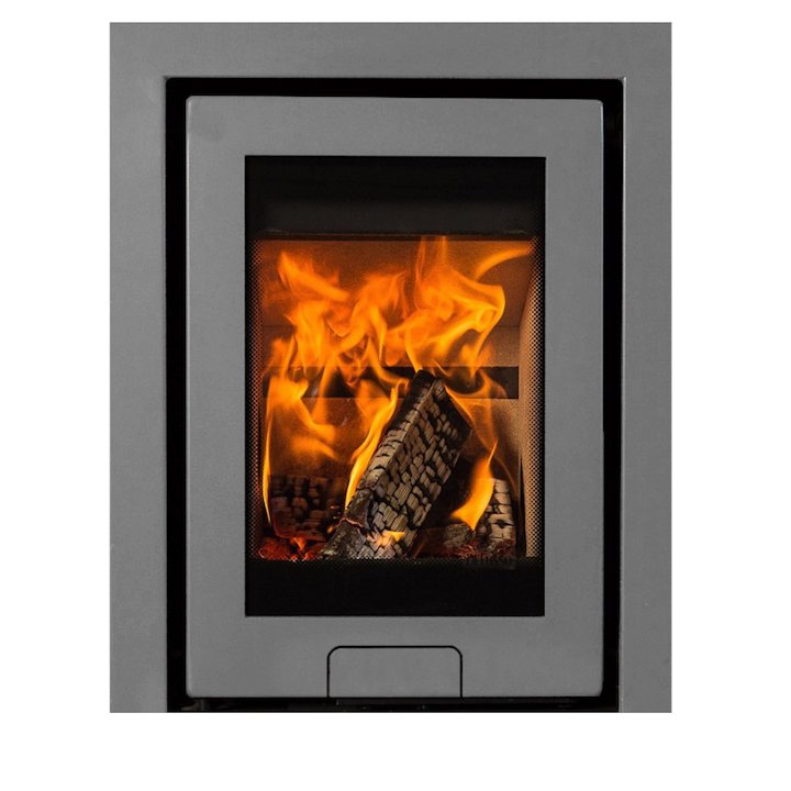 Di Lusso R4 Wood Cassette Fire Silver Three Sided Frame - Silver