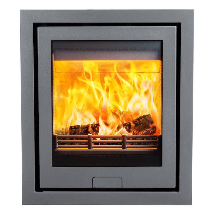 Di Lusso R5 Wood Cassette Fire Silver Four Sided Frame - Silver
