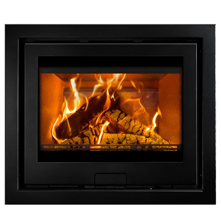 Di Lusso R6 Wood Cassette Fire Anthracite Four Sided Frame - Anthracite