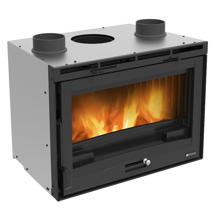 La Nordica Ventilato 70 Wood Cassette Fire - Black