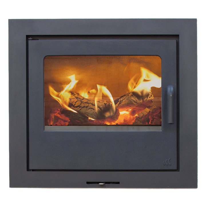 Mendip Loxton 10SE Wood Cassette Fire - Black