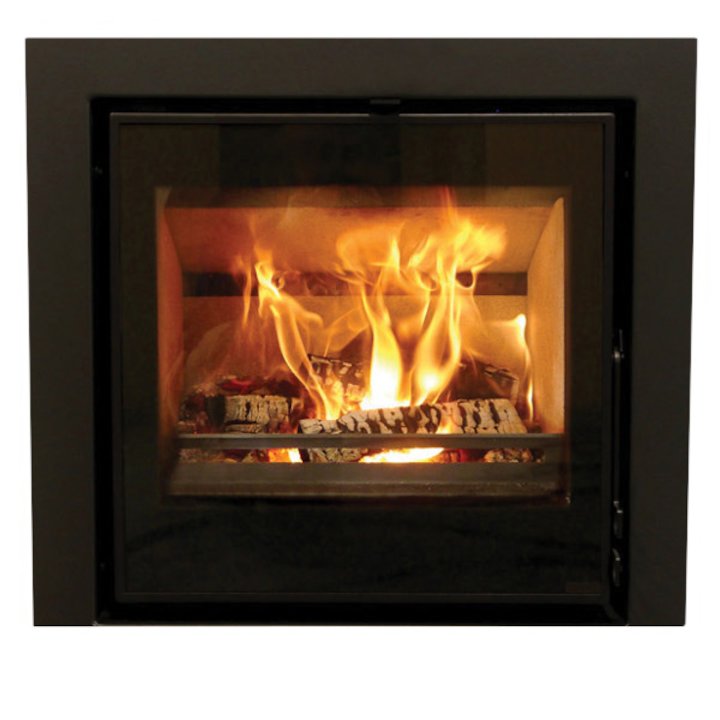 Pevex Serenity 50 Multifuel Cassette Fire - Frontal Black Three Sided Frame - Black