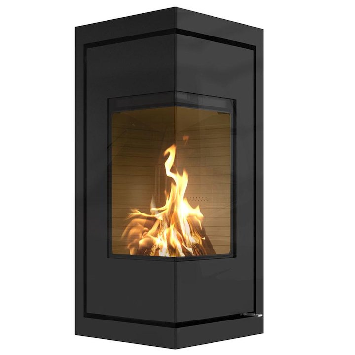 Rais Q-BE Wood Cassette Fire - Corner - Black