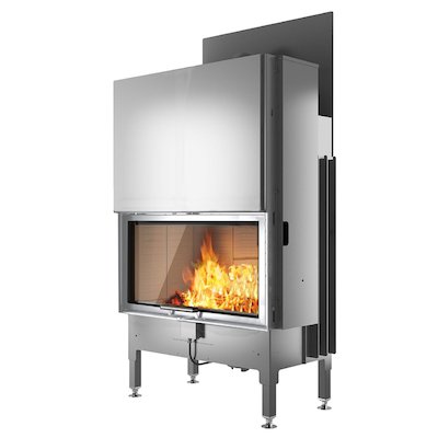 Rais Visio 1 Built-In Wood Fire - Frontal Stainless Steel No Frame