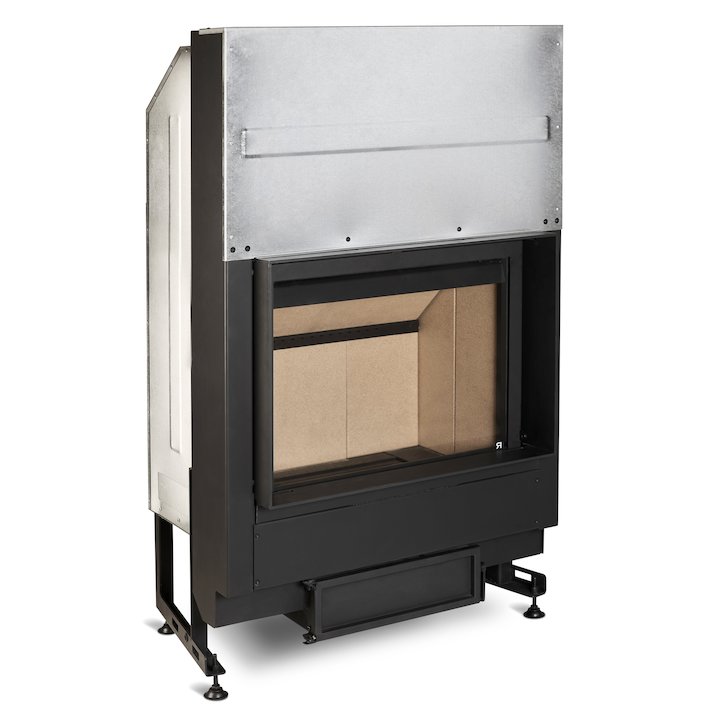 Rocal G300 Built-In Wood Fire - Frontal - Black