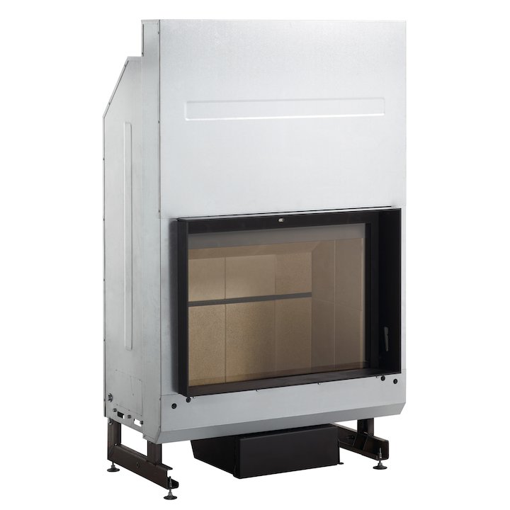 Rocal G350 Built-In Wood Fire - Frontal - Black