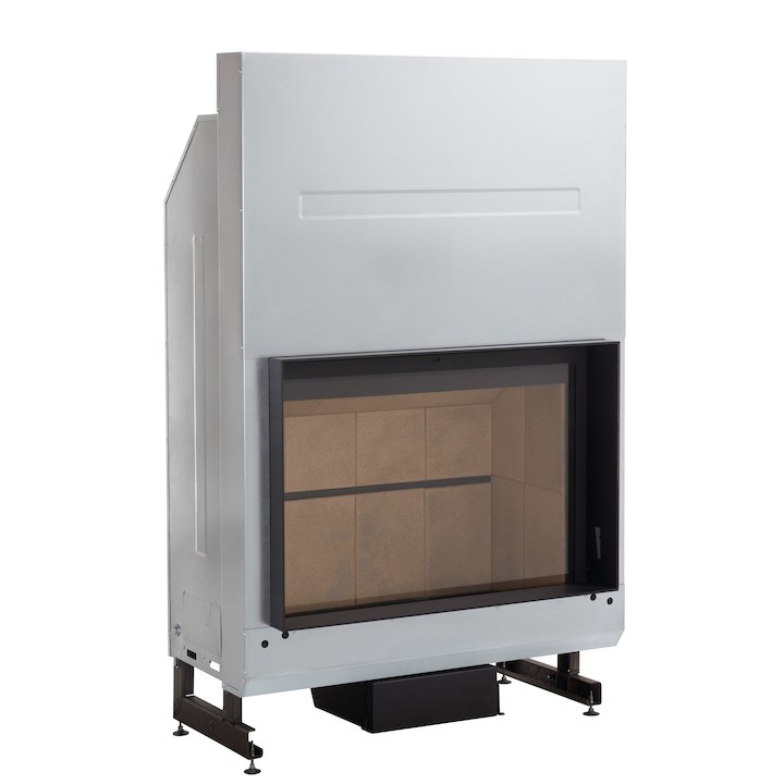 Rocal G400 Built-In Wood Fire - Frontal - Black