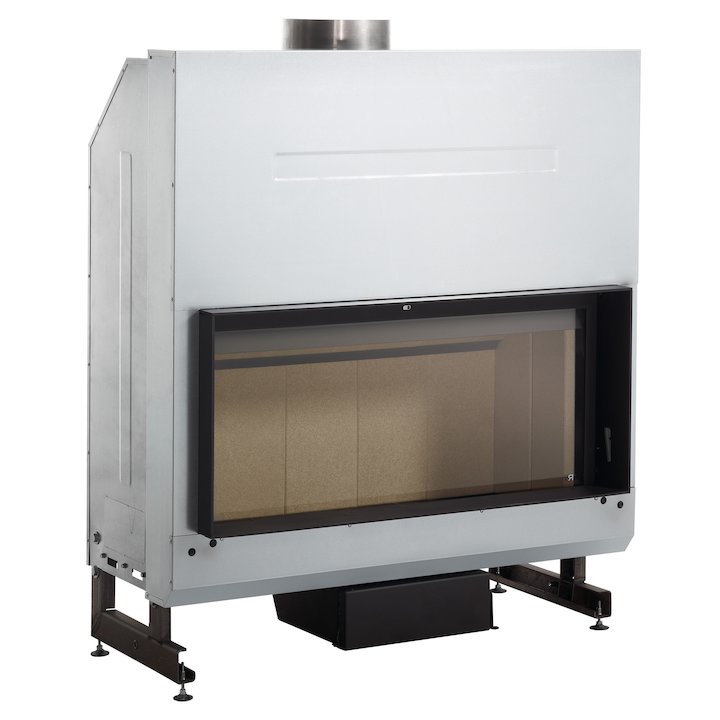 Rocal G500 Built-In Wood Fire - Frontal - Black