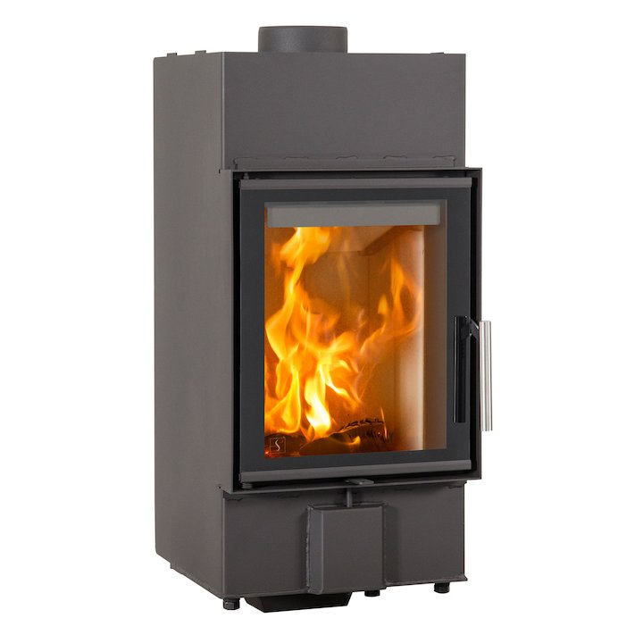 Scan 5001 Built-In Wood Fire - Frontal - Black