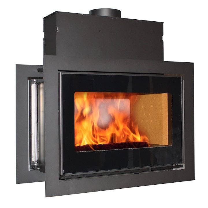 Scan DSA 12 Built-In Wood Fire - Tunnel - Black