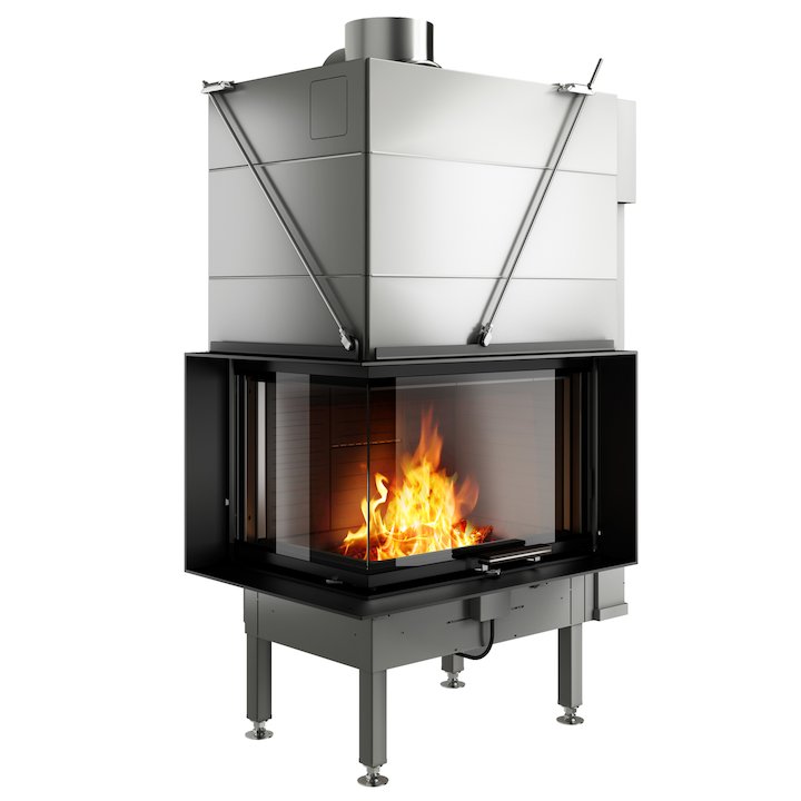 Rais Visio 2 Built-In Wood Fire - Corner
