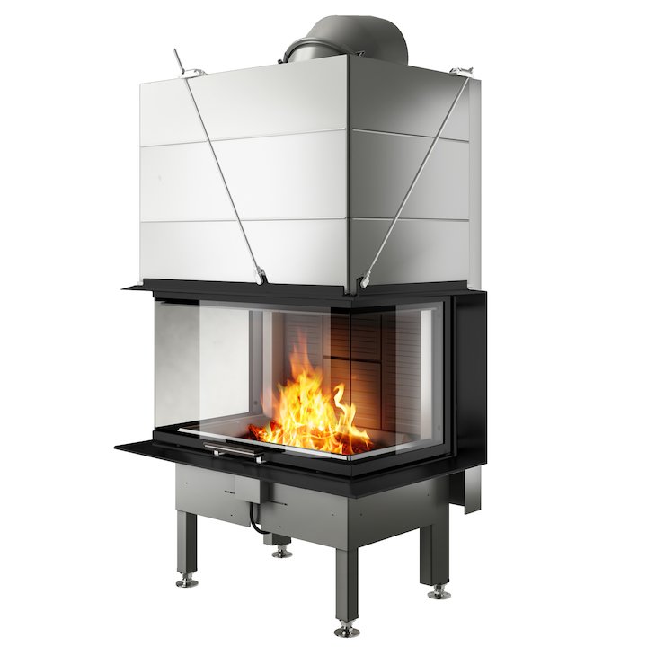 Rais Visio 3 Built-In Wood Fire - Three Sided