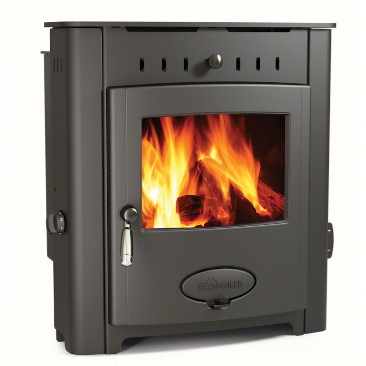 Arada Ecoboiler 12i HE Multifuel Boiler Inset Stove - Midnight Black