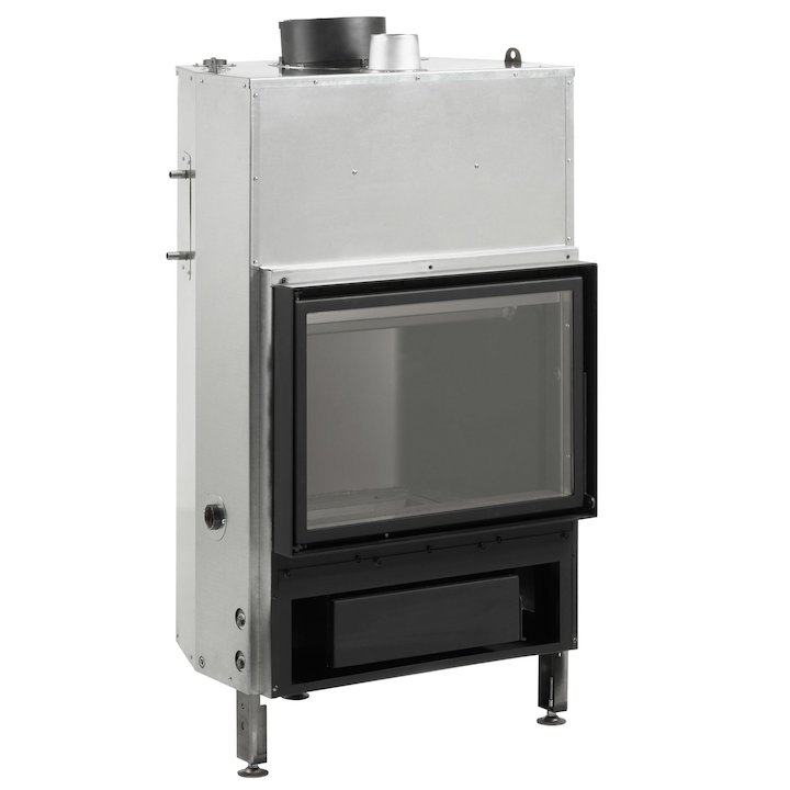 Rocal Thermogar LN70 Built-In Wood Boiler - Frontal - Black