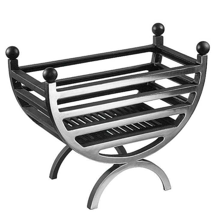 Gallery Cottage Large Firebasket - Black / Highlight Polish