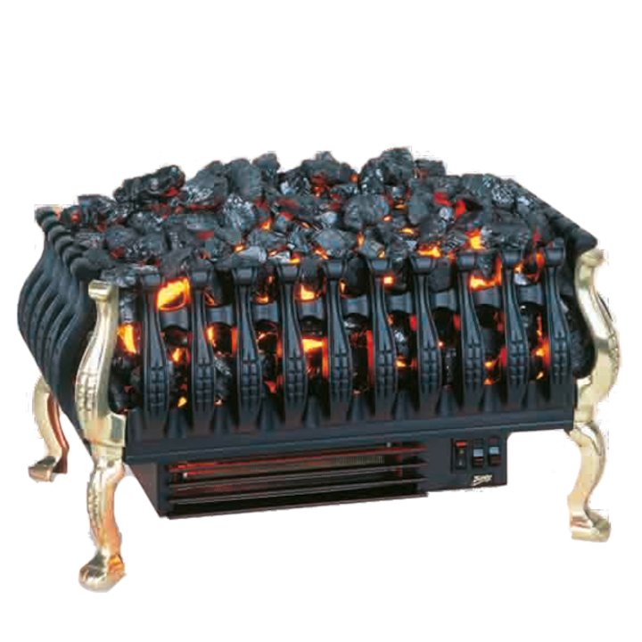 Burley Cottesmore Electric Firebasket Brass No Back - Brass