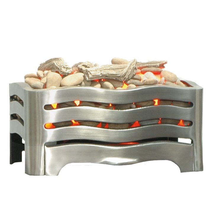 Burley Waverley Electric Firebasket - Brushed Steel