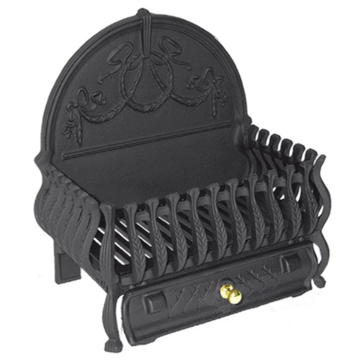 Calfire Spanish Back Standard Solid Fuel Firebasket - Black