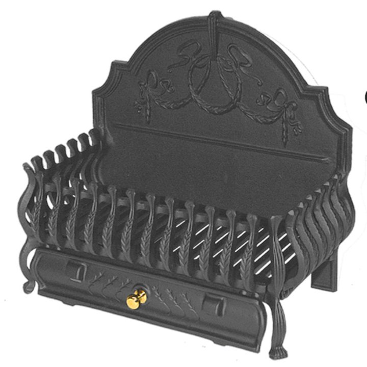 Calfire Spanish Back Medium Solid Fuel Firebasket - Black