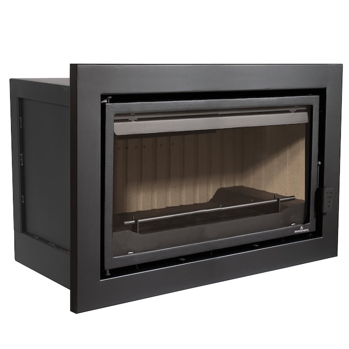 Bronpi Florida Panoramic Wood Cassette Fire - Black