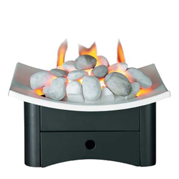 Valor Arc DGF Gas Firebasket - Clearance - Silver