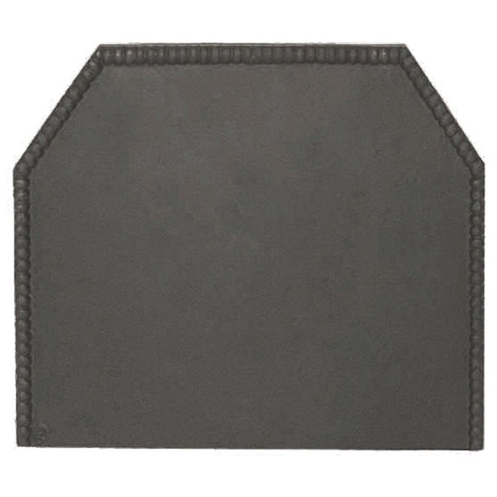 Calfire Rope Twist Cast-Iron Fire Back Plate - Black