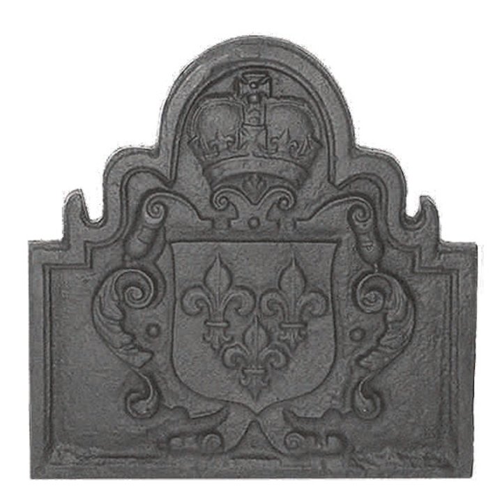 Calfire Shield Cast-Iron Fire Back Plate - Black