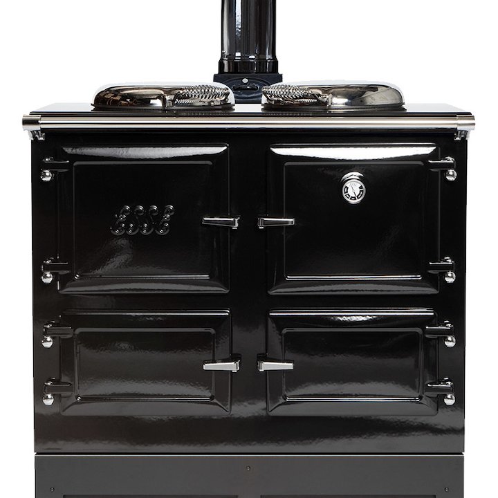 ESSE 990 WD Wood Burning Boiler Range Cooker - Enamel Black