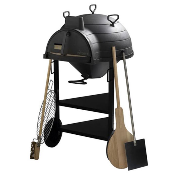 Invicta Lo Goustaou Cast-Iron Multifunctional Pizza Oven - Black