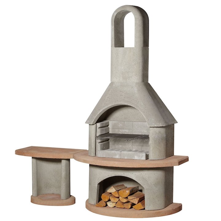 Buschbeck Carmen Set Masonry Charcoal BBQ - Grey