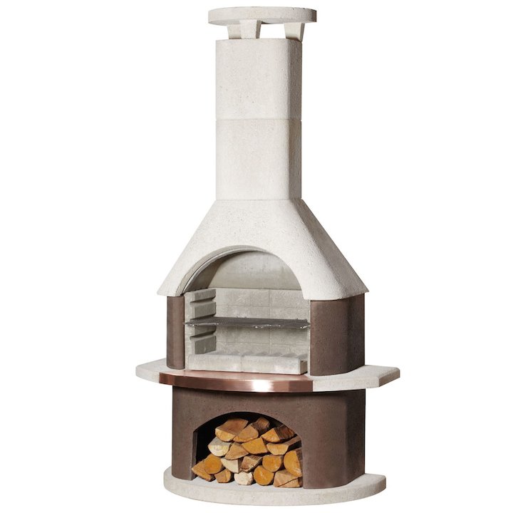 Buschbeck San Remo Masonry Charcoal BBQ - Brown