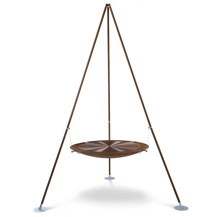AK47 Tripee Outdoor Firepit - Corten Steel