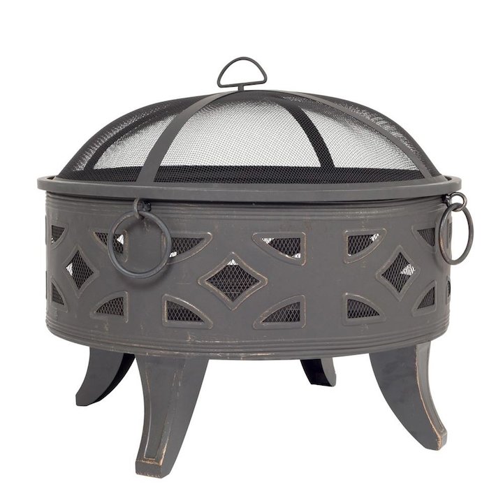 La Hacienda Diamond Outdoor Firepit - Bronze