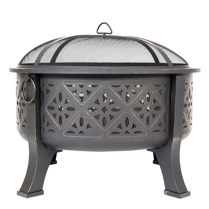 La Hacienda Moresque Outdoor Firepit - Bronze