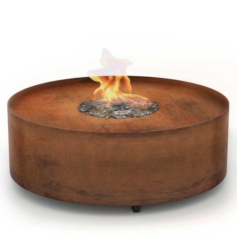 Planika Galio Circular Outdoor Gas Firepit - Corten Steel