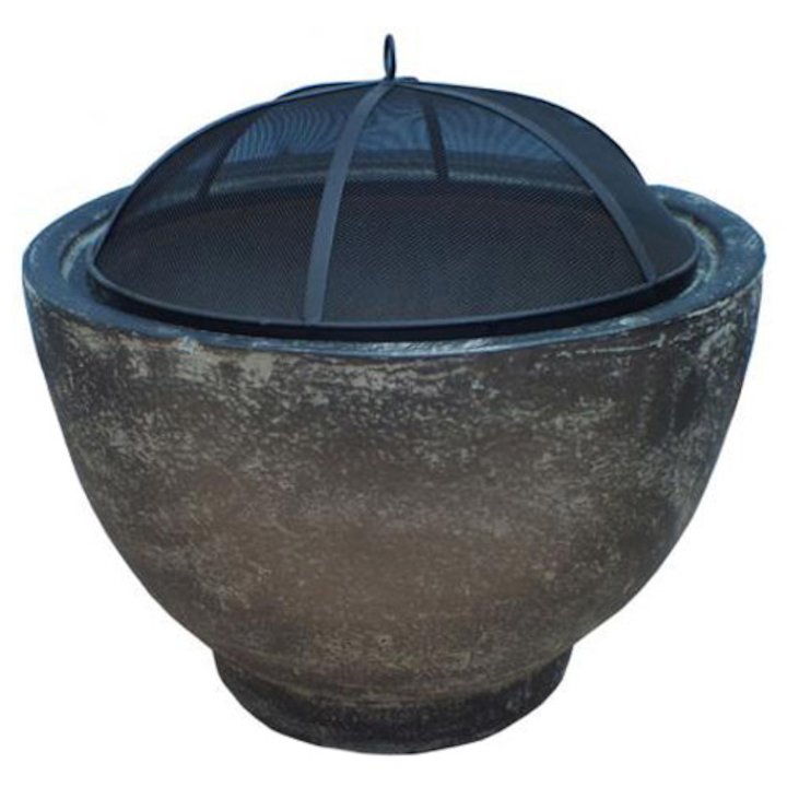 Gardeco Brasilia Clay Firebowl - Granite Effect