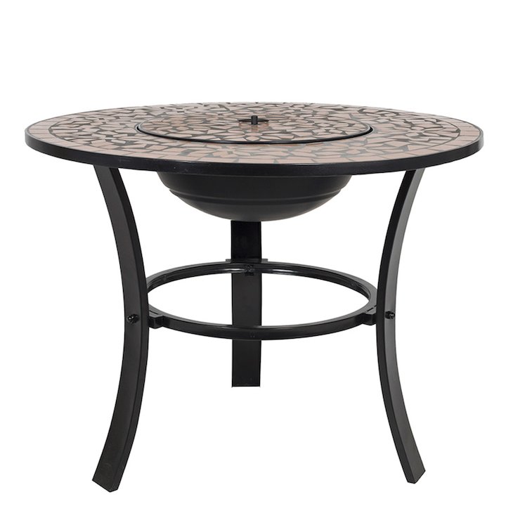 La Hacienda Stratos Mosaic Outdoor Firepit - Black