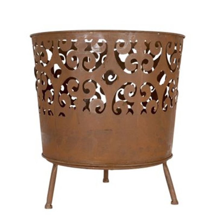La Hacienda Cresta Garden Brazier - Corten Steel