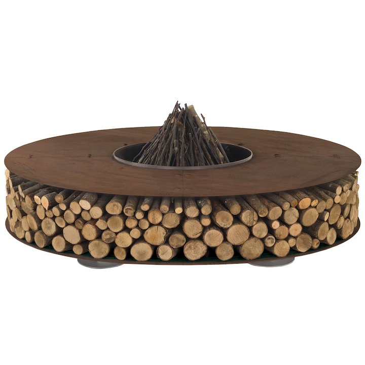 AK47 Zero 145 Outdoor Large Firepit - Corten Steel
