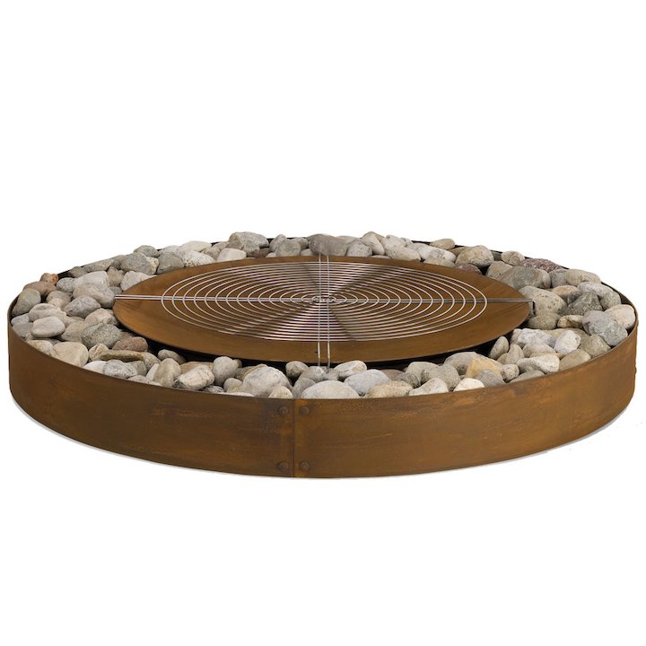 AK47 Zen Outdoor Large Firepit - Corten Steel