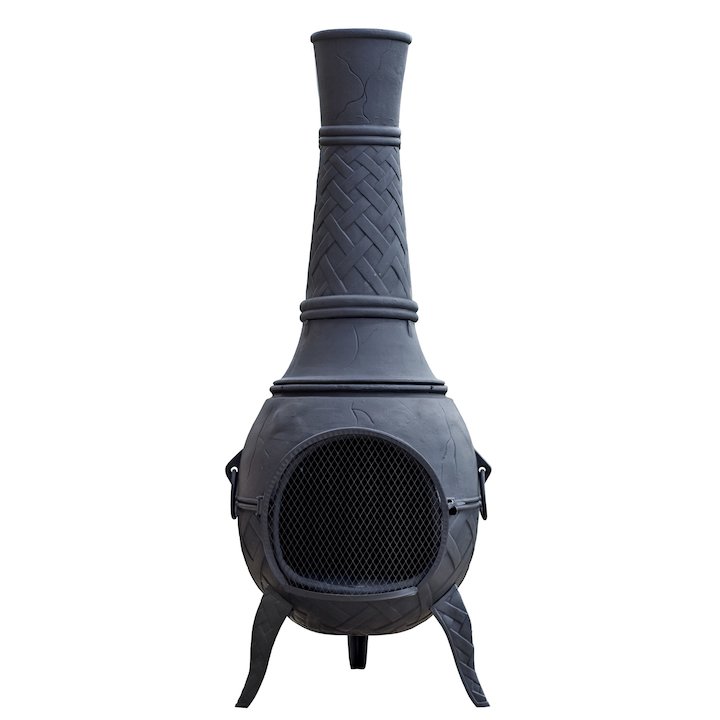 La Hacienda Mega Cast-Iron Chiminea - Bronze