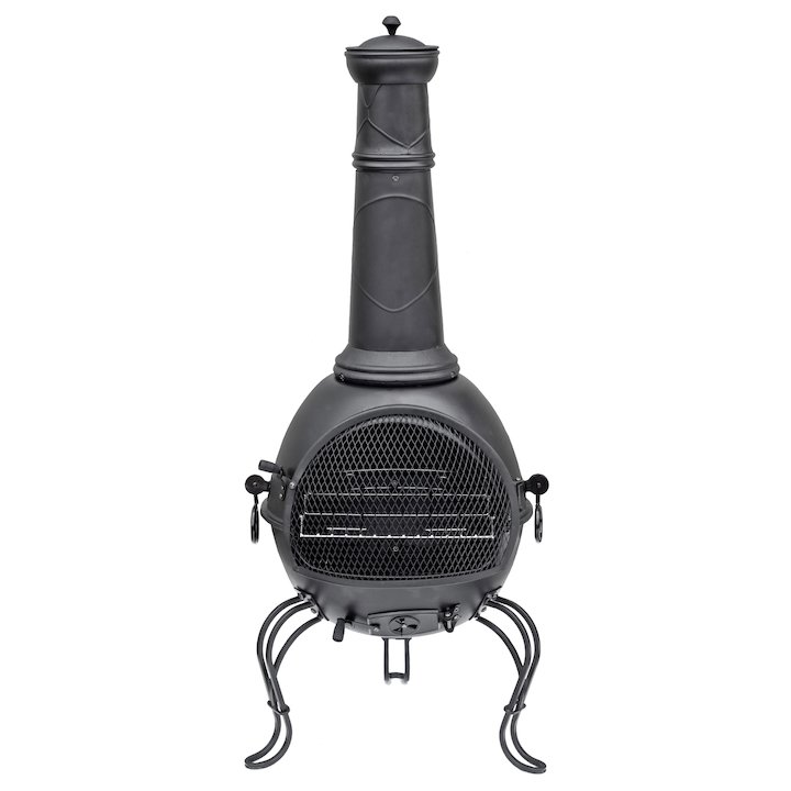 La Hacienda Murcia XL Steel Chiminea - Black