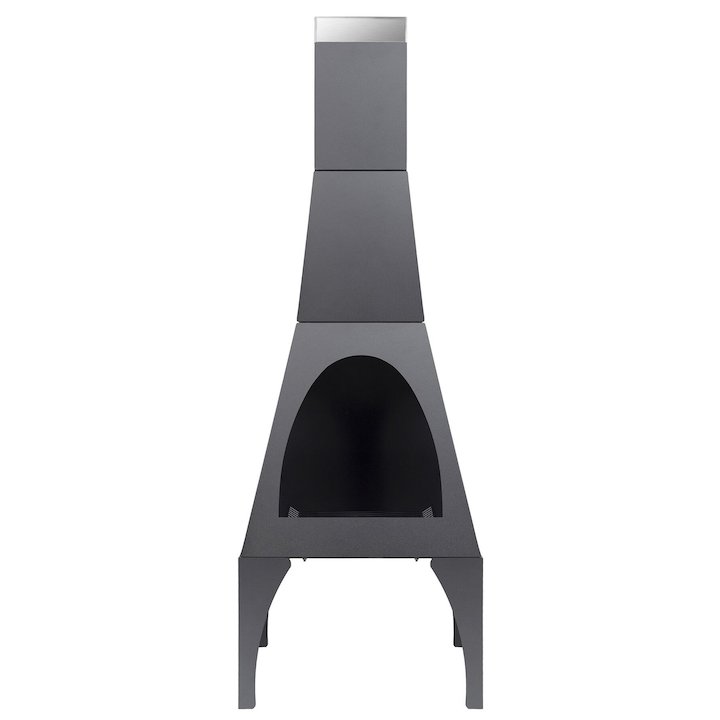 La Hacienda Matrix Large Outdoor Modern Chiminea Modern Chimineas