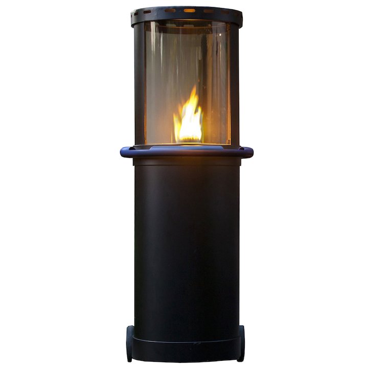Faber Tube Outdoor Patio Gas Fire - Black