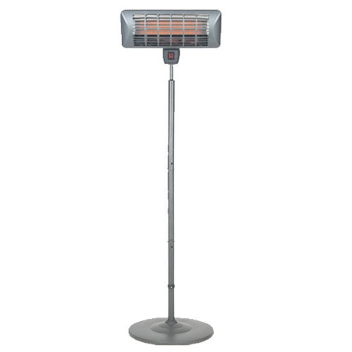 La Hacienda Grey Freestanding Quartz 2000W Electric Patio Heater - Grey
