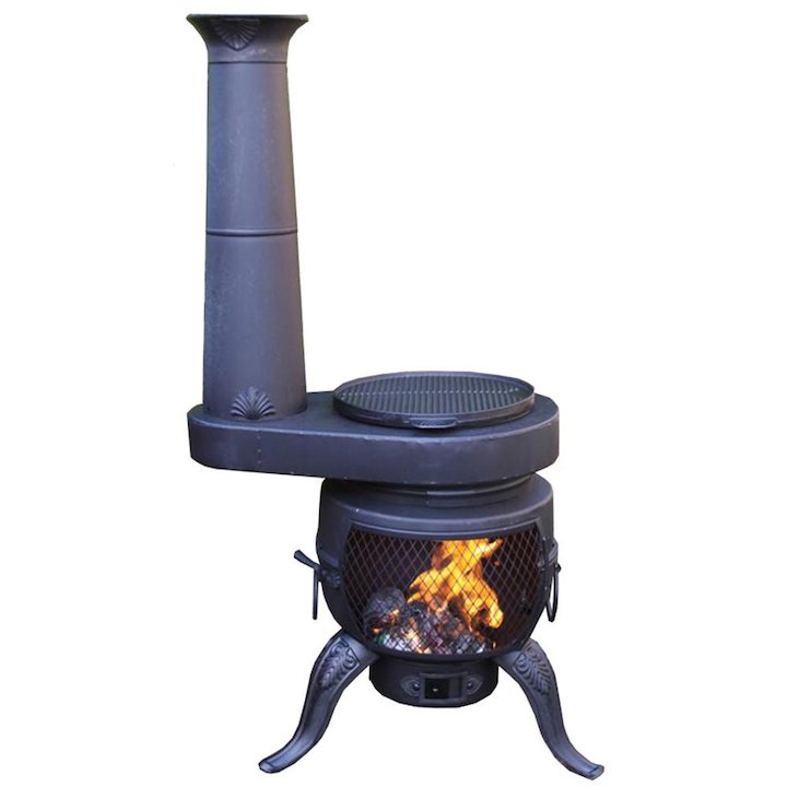Gardeco Tia Chim-Stove Outdoor Wood Stove - Black