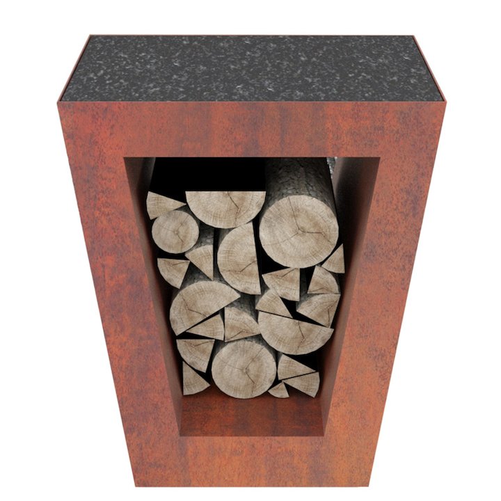 Quan Quadro Premium Worktop Module - Corten Steel